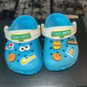 Sesame Street Blue Cookie Monster Crocs